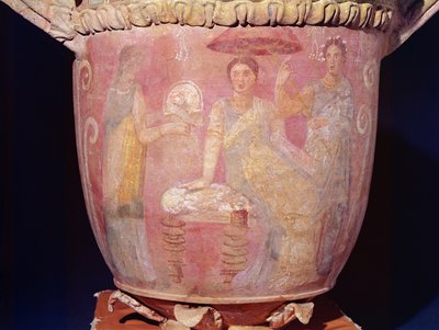 Pot with a Scene of Women Bathing (terracotta) by Greek
